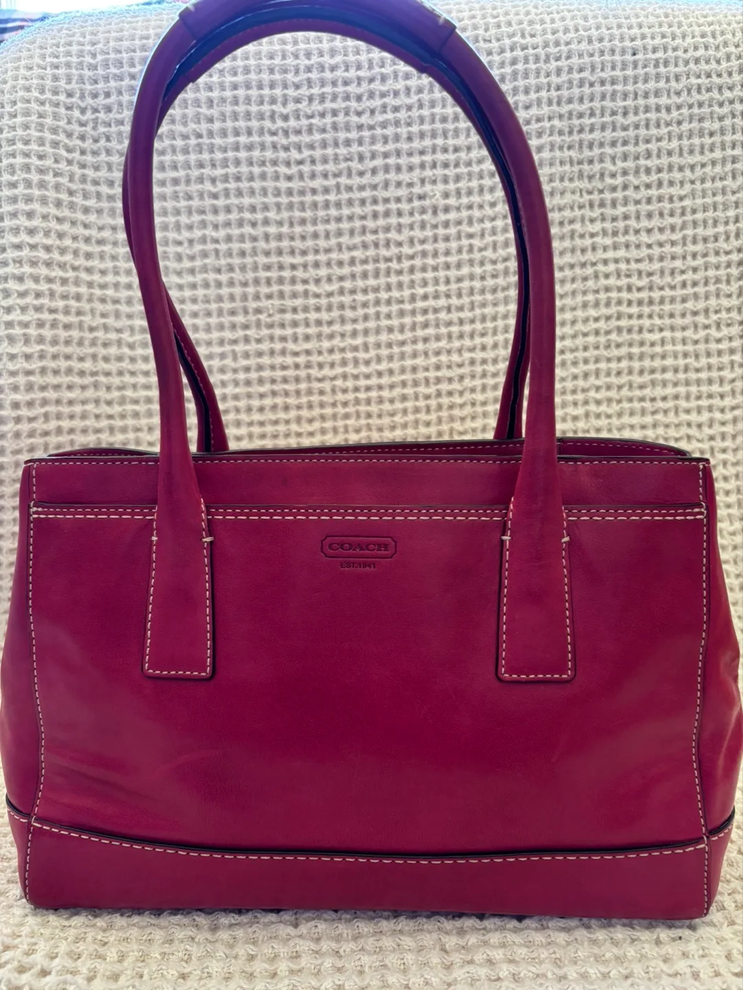 Vintage Coach Leather Tote Bag image indicator(3)