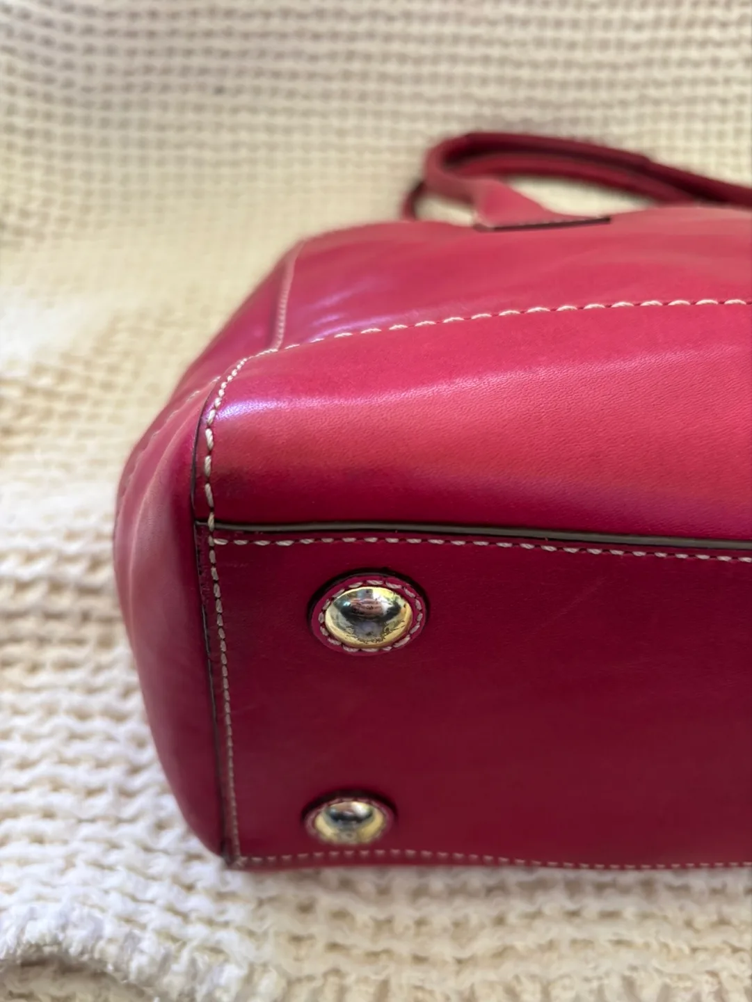 Vintage Coach Leather Tote Bag image indicator(8)