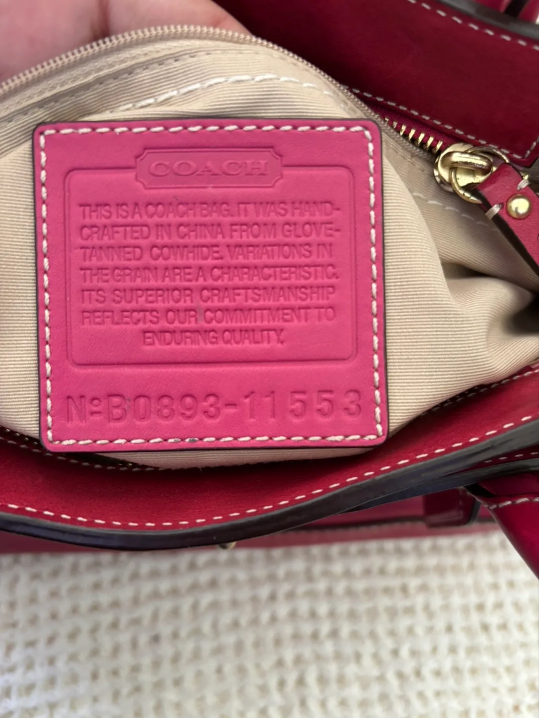 Vintage Coach Leather Tote Bag image indicator(9)