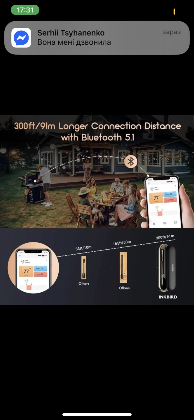 INKBIRD Smart Meat Thermometer - INT-11P-B - photo 4
