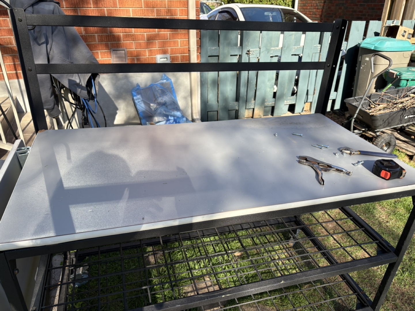 Heavy-duty workbench with shelves - photo 2