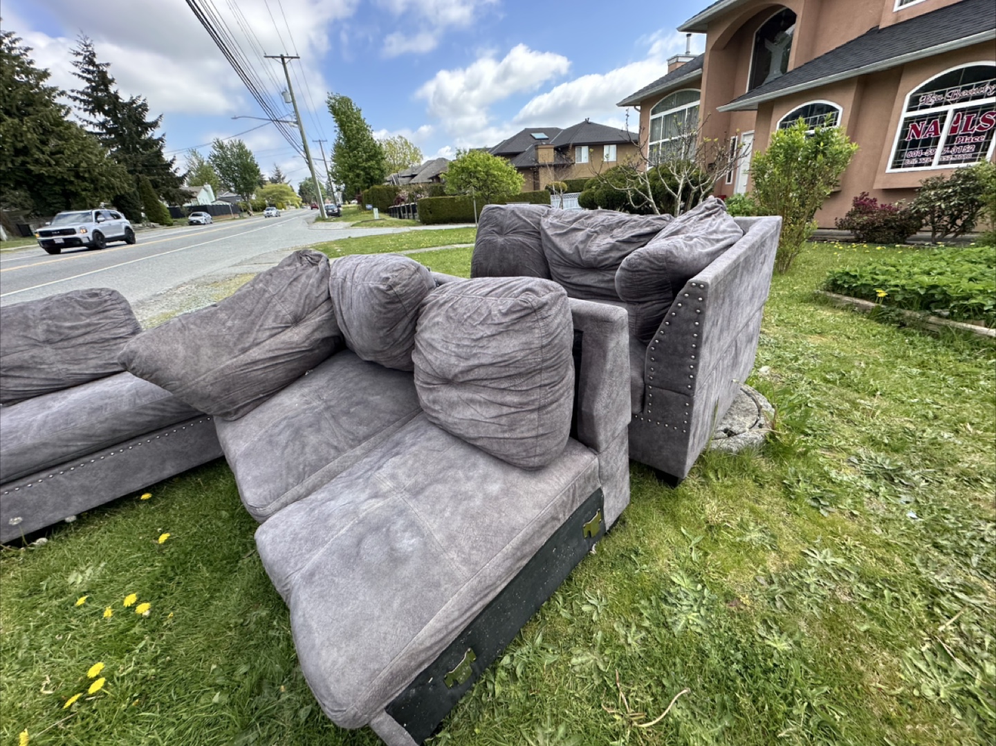 Grey Sectional Sofa
