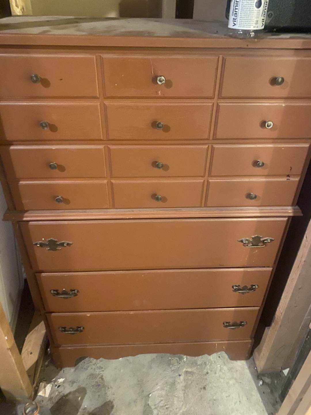 Vintage Wooden Double Dresser