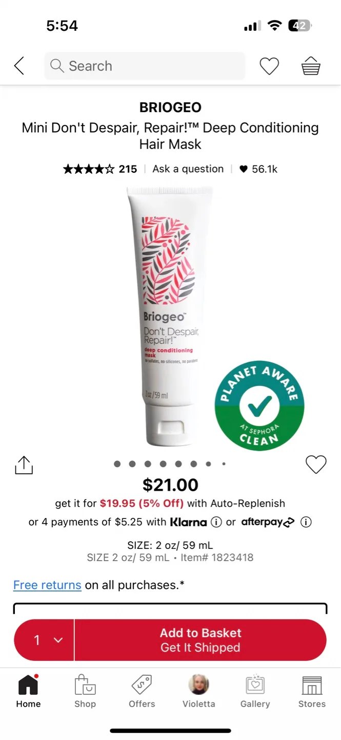 Brigeo Hair Mask Set - Mini Don't Despair Repair & Be Kind image indicator(2)