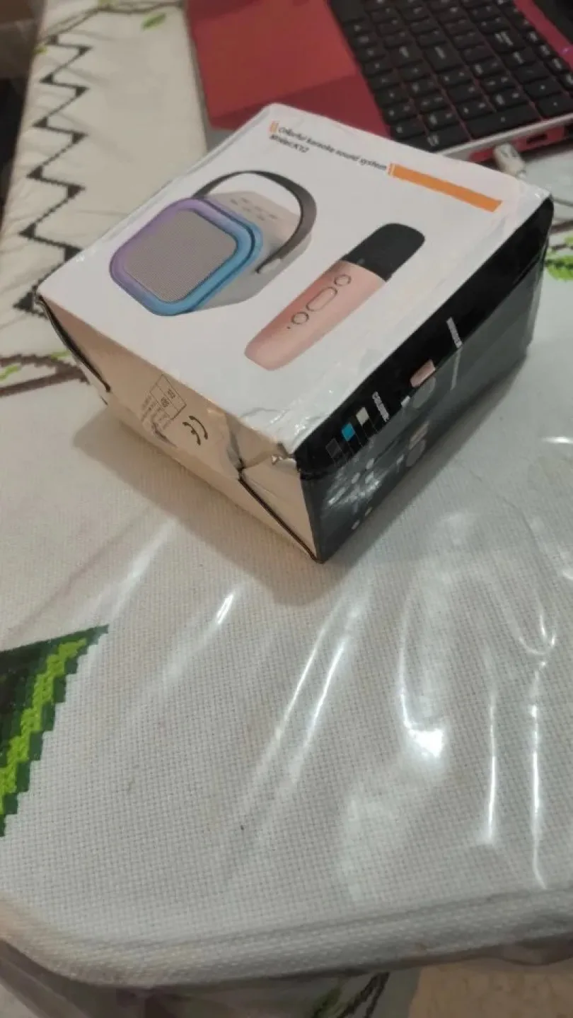 Portable Karaoke Machine with Two Wireless Microphones (BLUE) image indicator(4)