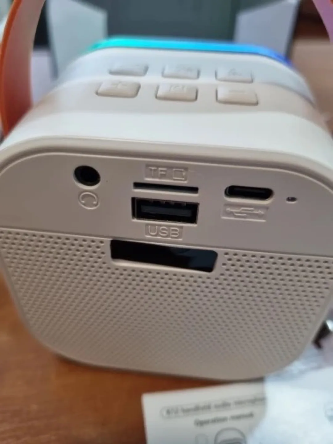 Portable Karaoke Machine with Two Wireless Microphones (BLUE) image indicator(2)