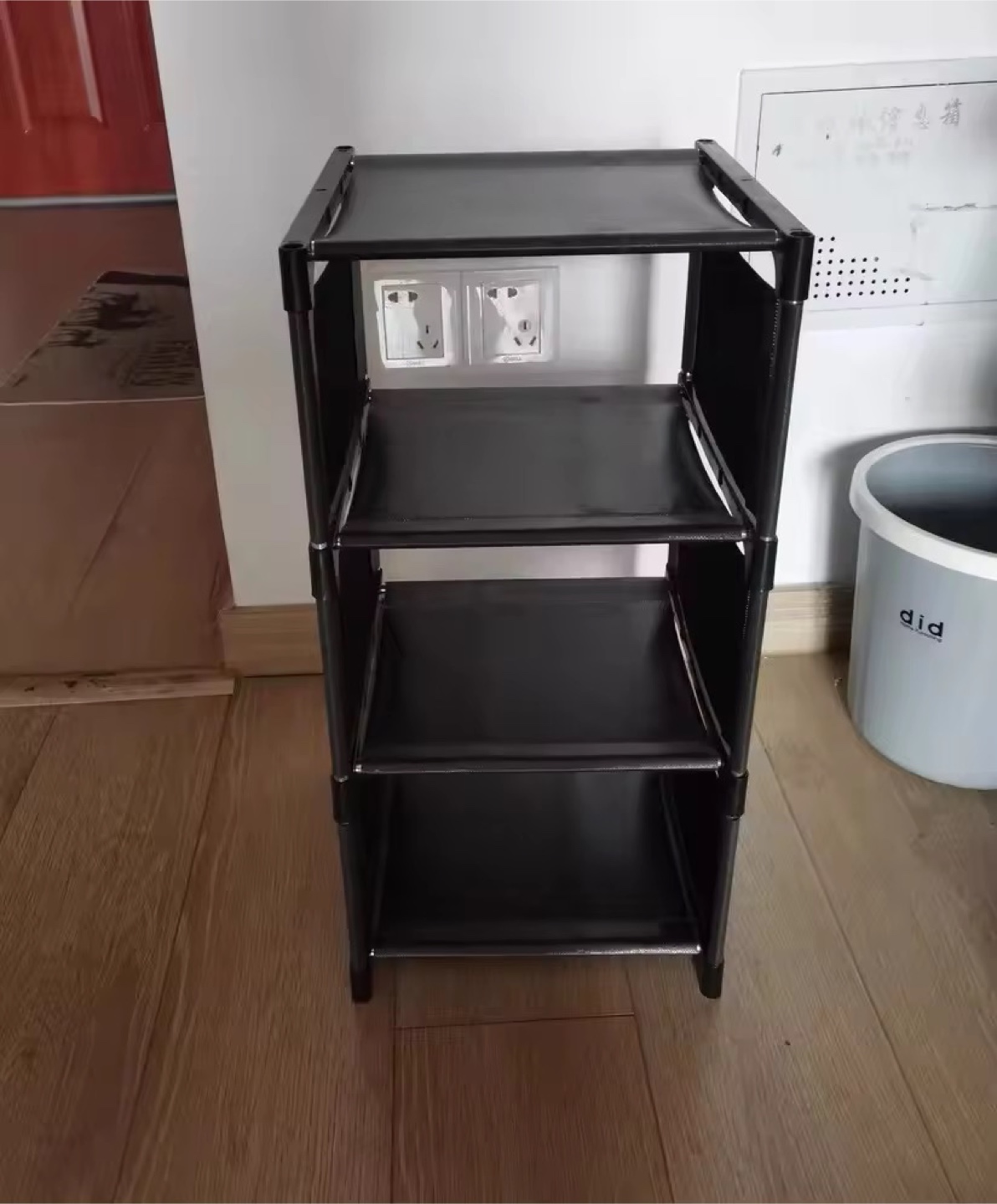 8-Tier Black Fabric Shoe Rack Organizer, NEW - photo 2