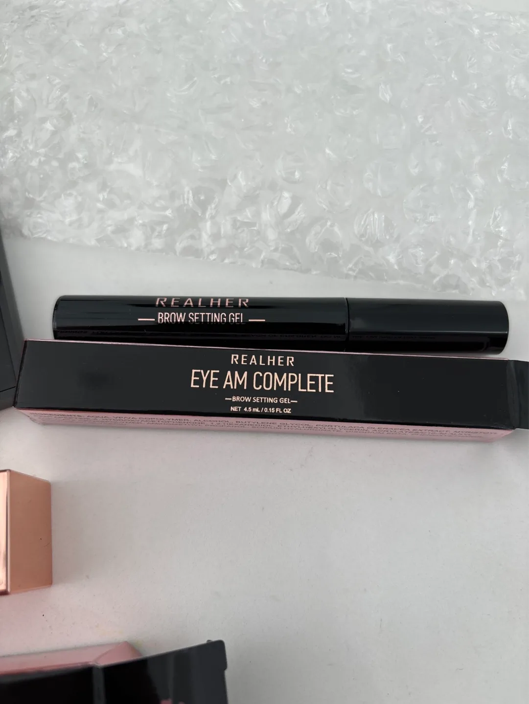 Realher Makeup Bundle: Blush, Lipstick, Brow Gel image indicator(4)