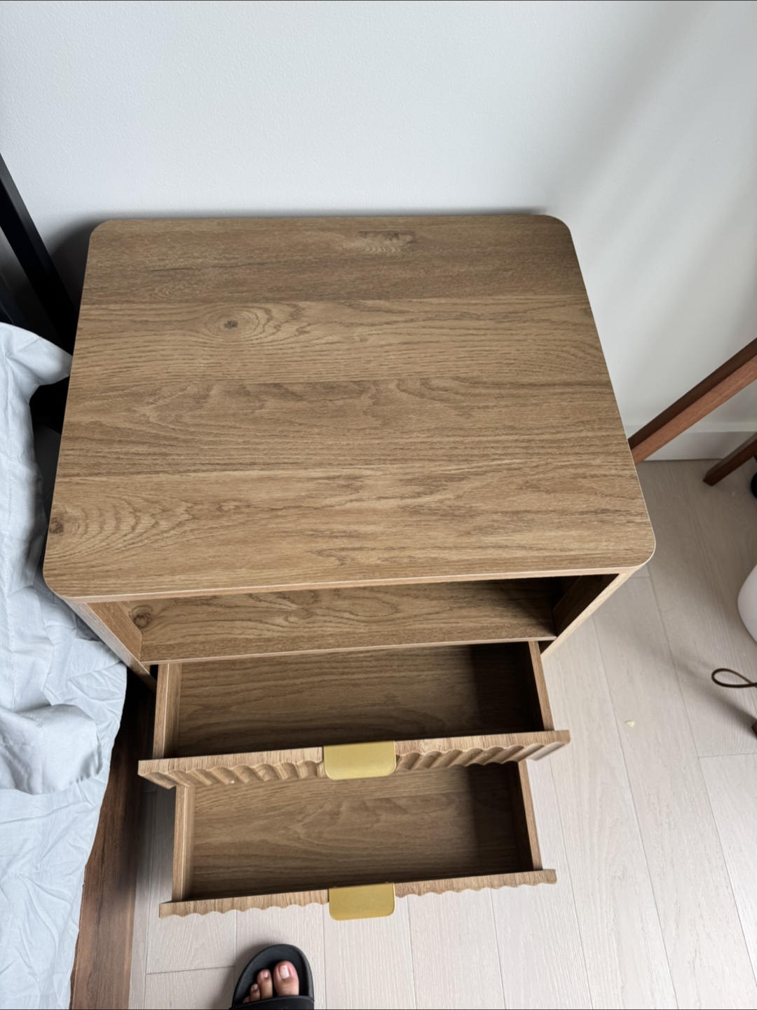 Modern Two-Drawer Nightstand - photo 3
