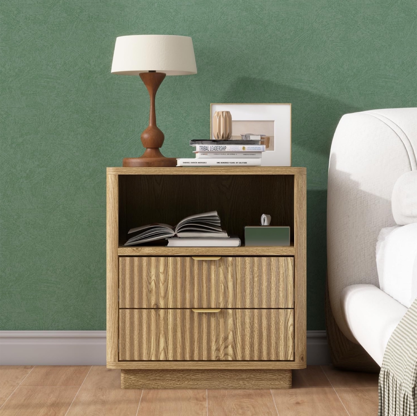 Modern Two-Drawer Nightstand - photo 5