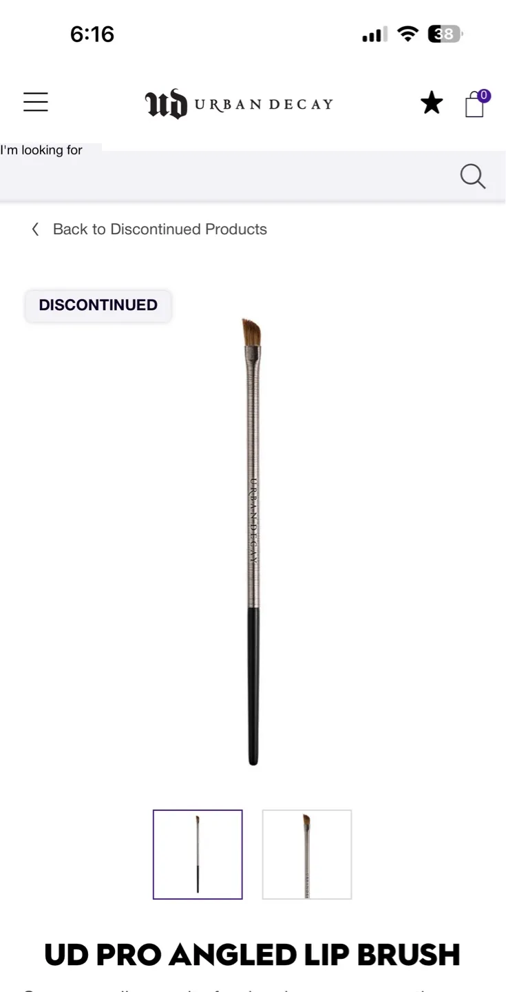Urban Decay UD Pro Angled Lip Brush L-301 image indicator(3)