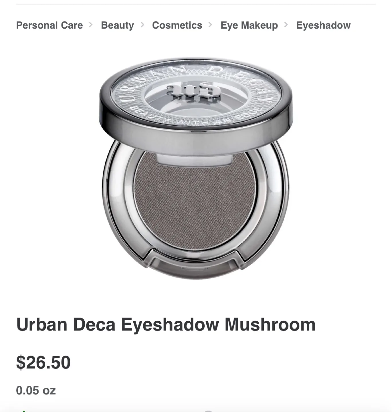 Urban Decay Eyeshadow - Mushroom image indicator(3)
