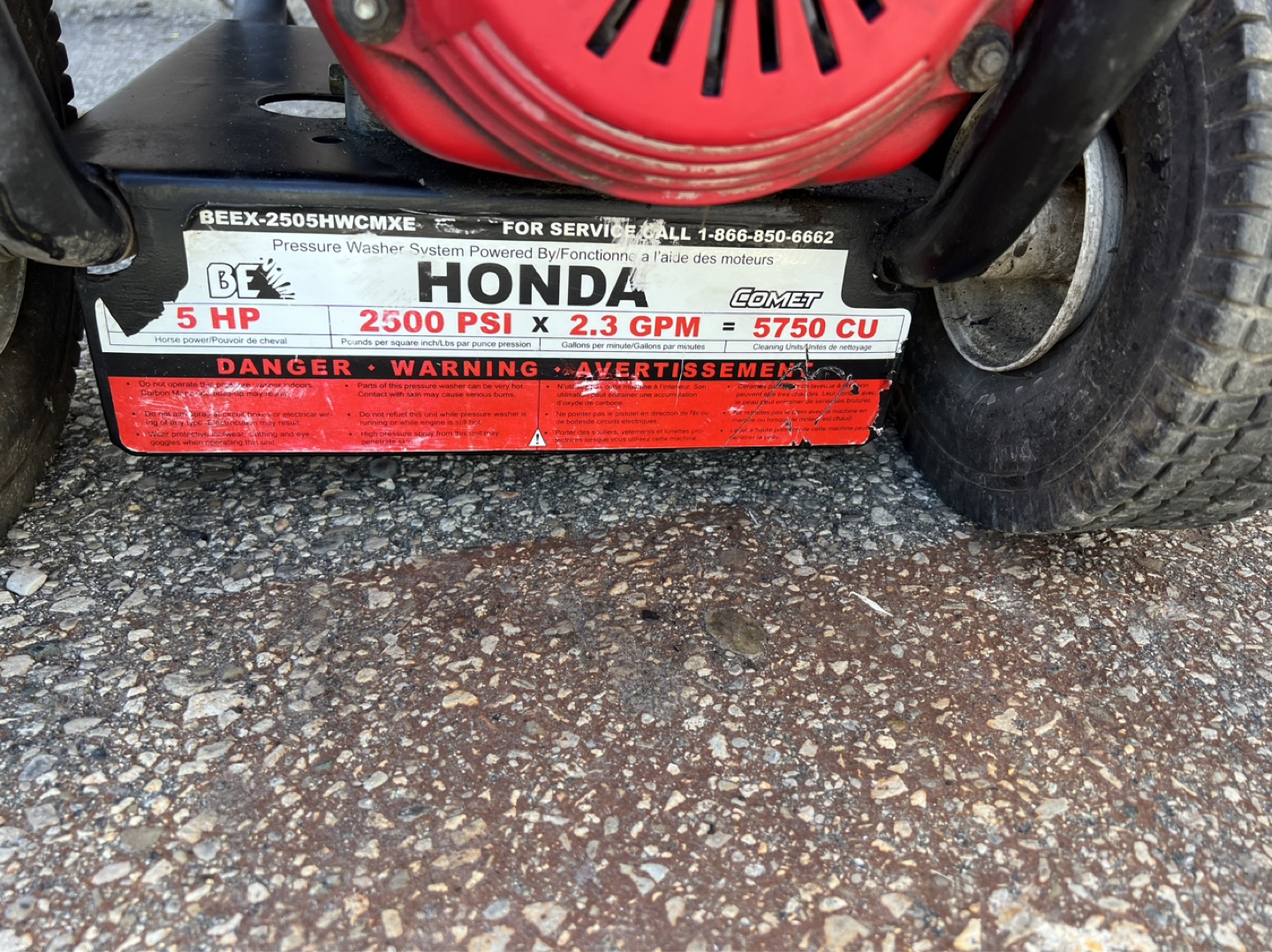 Honda 5 HP Power Washer - photo 2