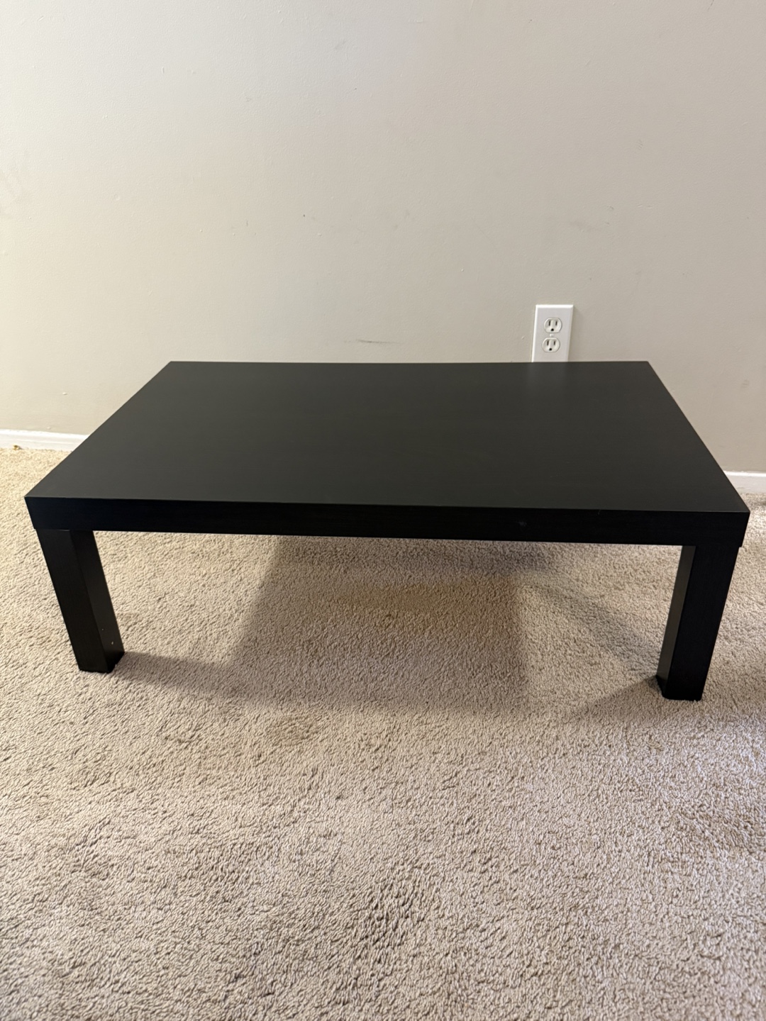 Black IKEA Lack Coffee Table