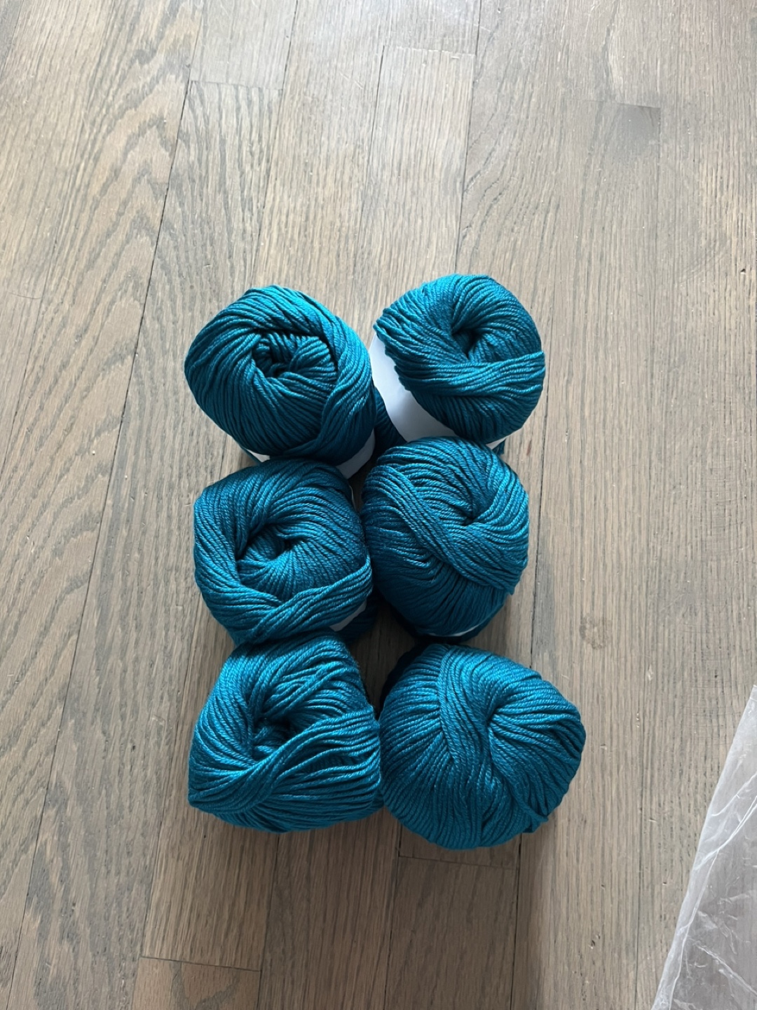 Six Balls of silk Yarn