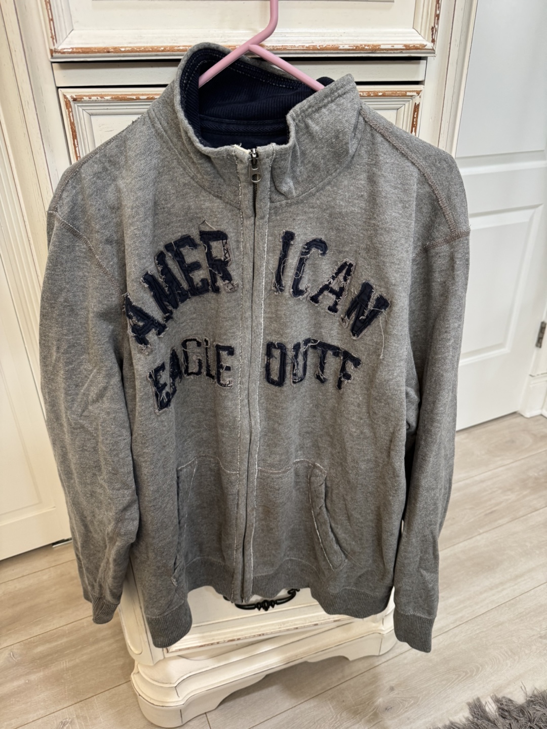 American Eagle Outfitters Gray Zip-Up Sweatshirt - photo 3