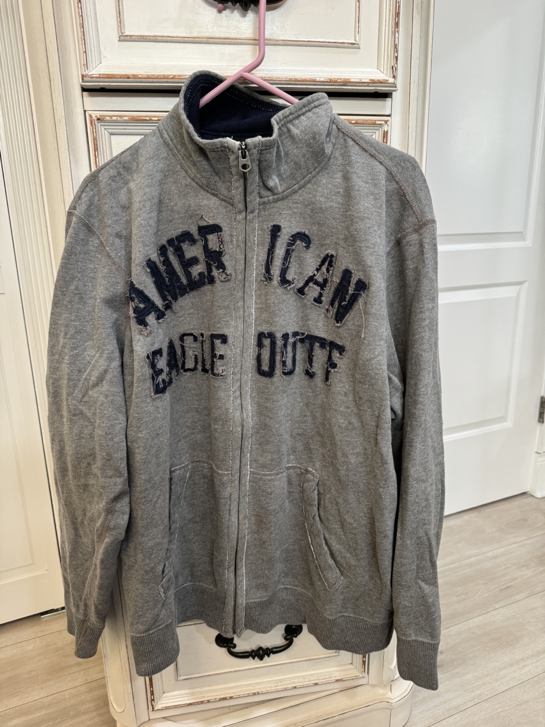 American Eagle Outfitters Gray Zip-Up Sweatshirt - photo 2