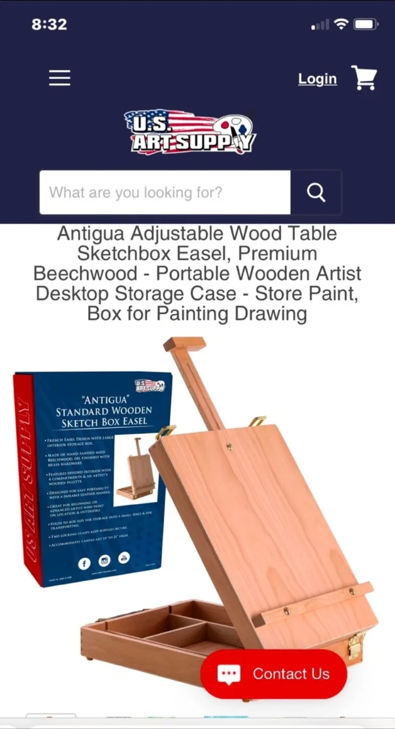 Antigua Adjustable Wood Table Sketchbox Easel image indicator(3)