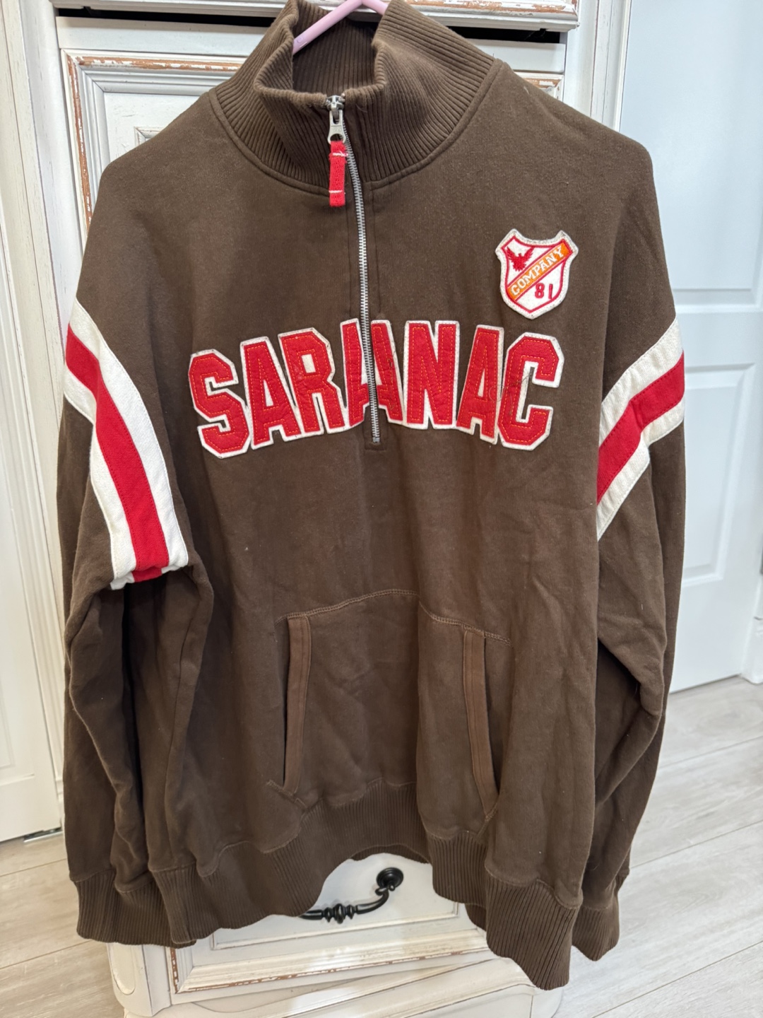 Sarana Company 81 Brown 1/4 Zip Sweatshirt