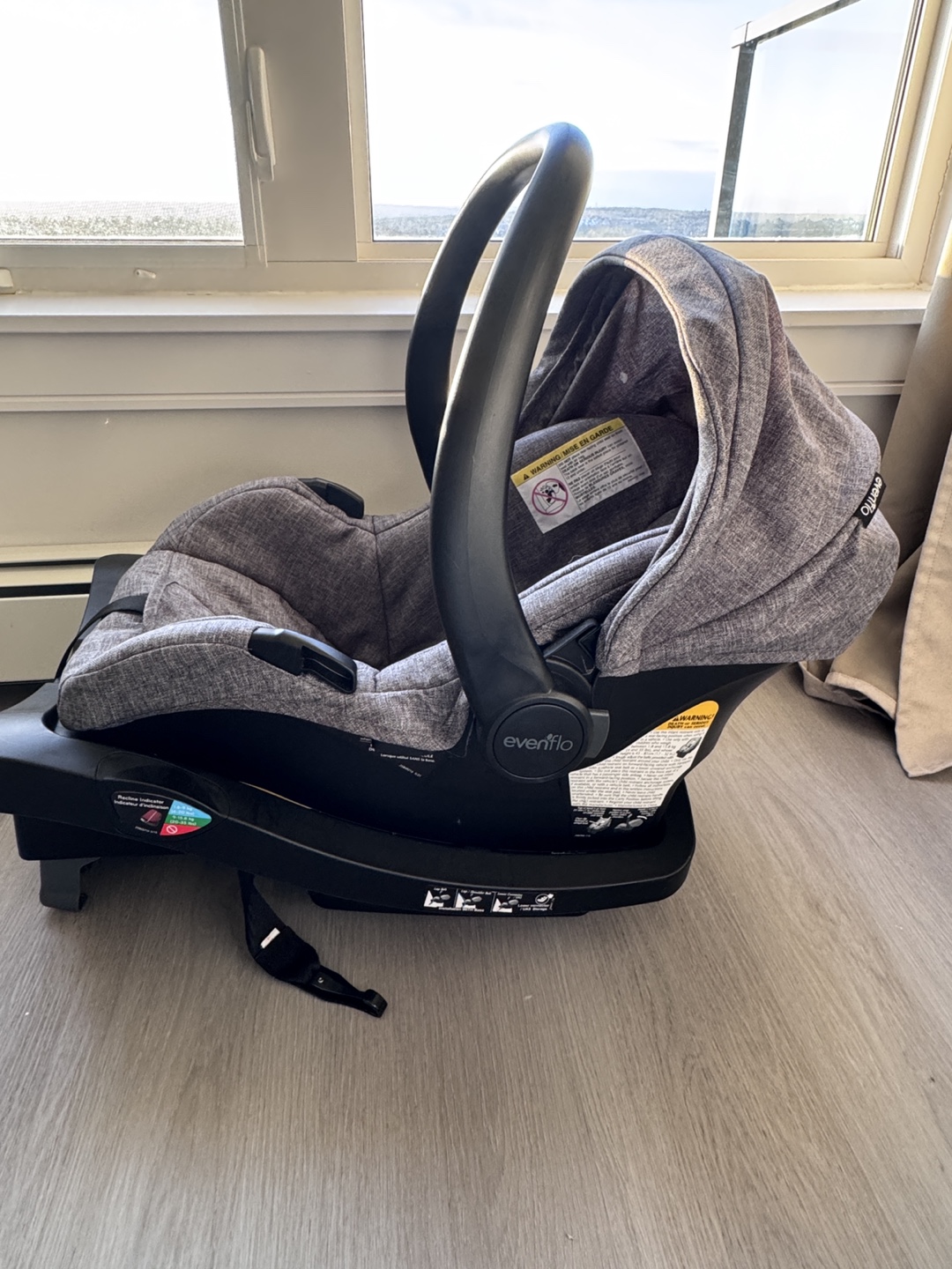Evenflo Litemax Sport Infant Car Seat - Grey - photo 4