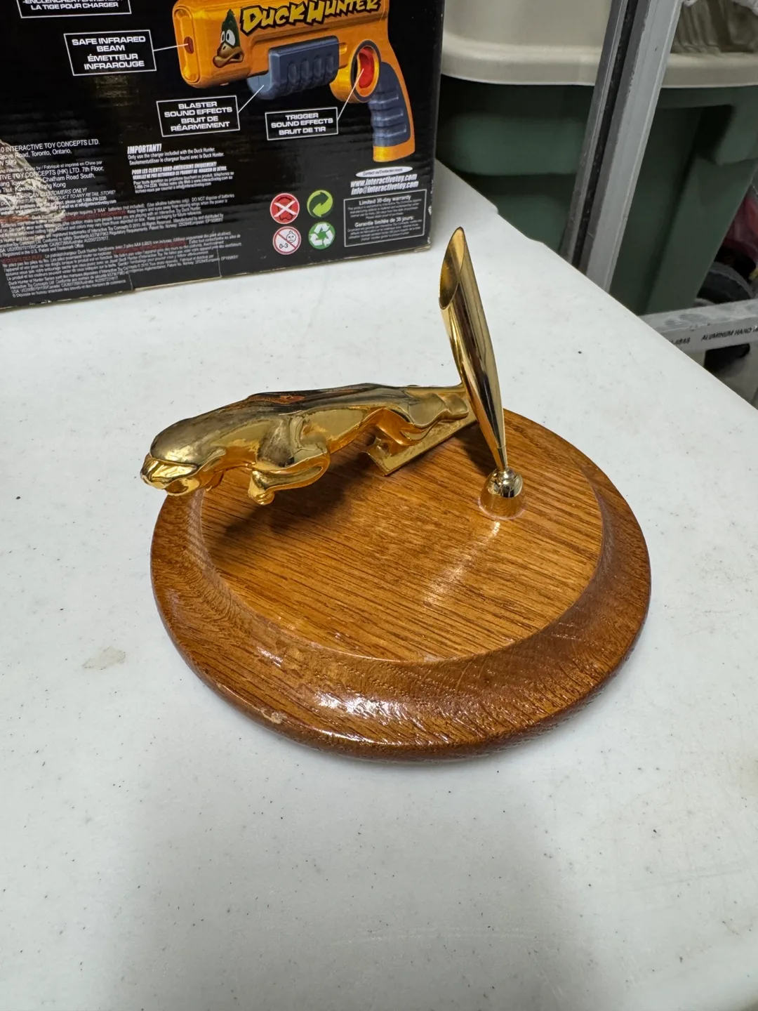 Jaguar hood ornament pen holder thumbnail