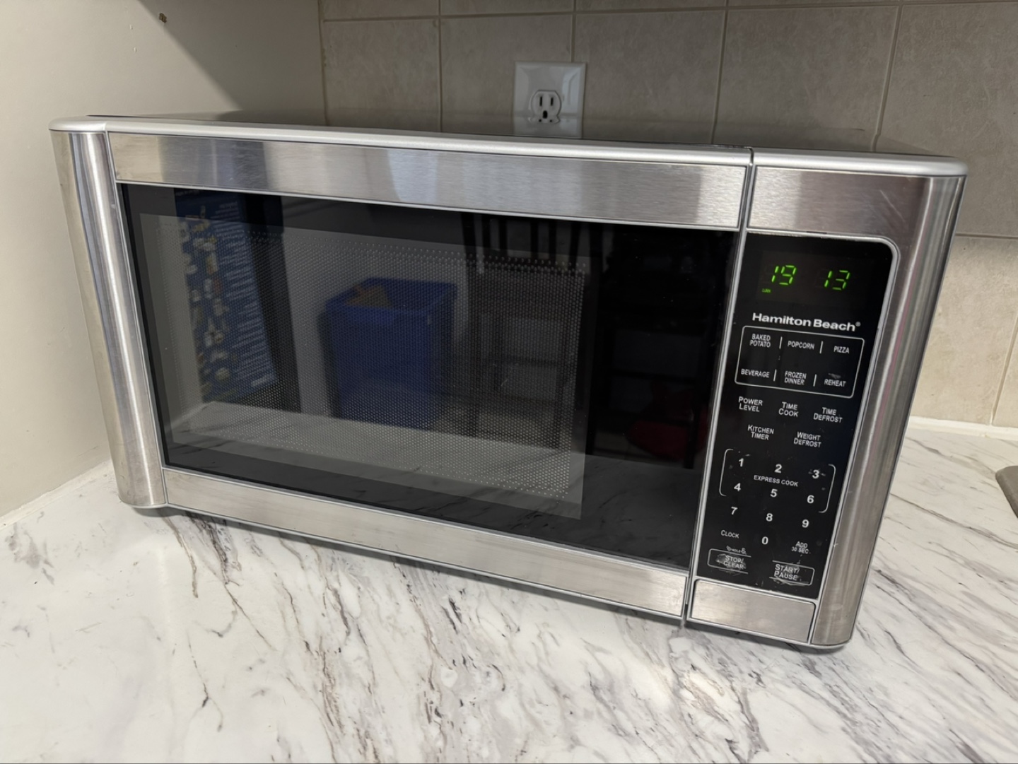 Hamilton Beach 1.1 cu.ft. Stainless Steel Microwave