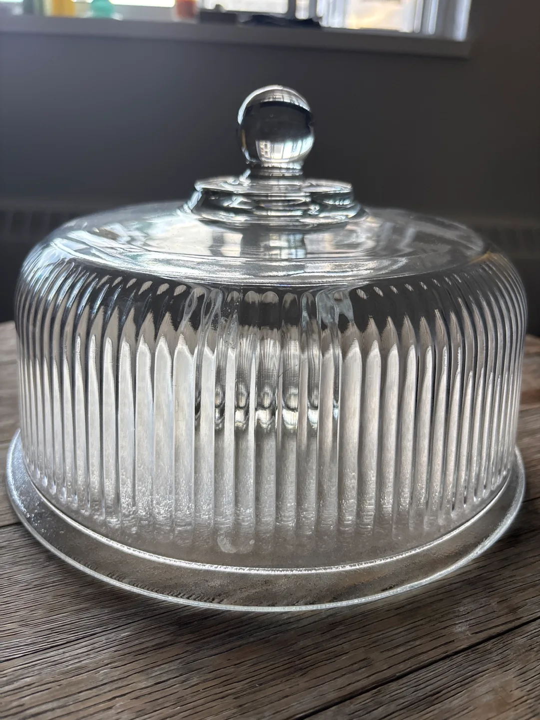 Glass Cake Dome with Stand thumbnail