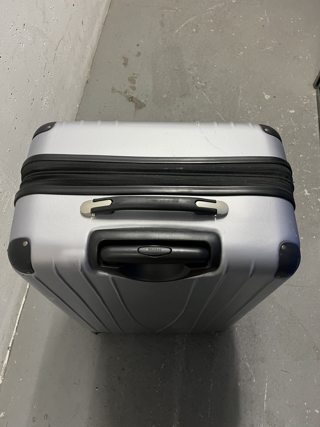 Large Silver Suitcase with Wheels - photo 2