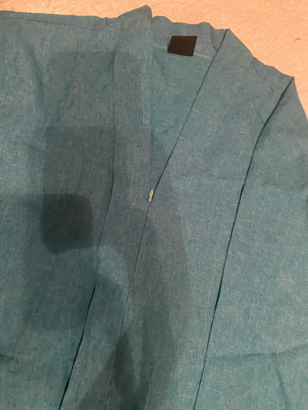 Cerulean blue kurta  shirt thumbnail
