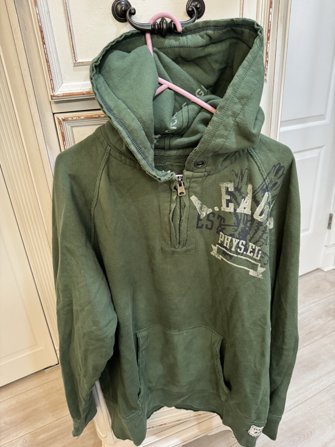 Men's American Eagle Outfitters Green Hoodie - photo 3