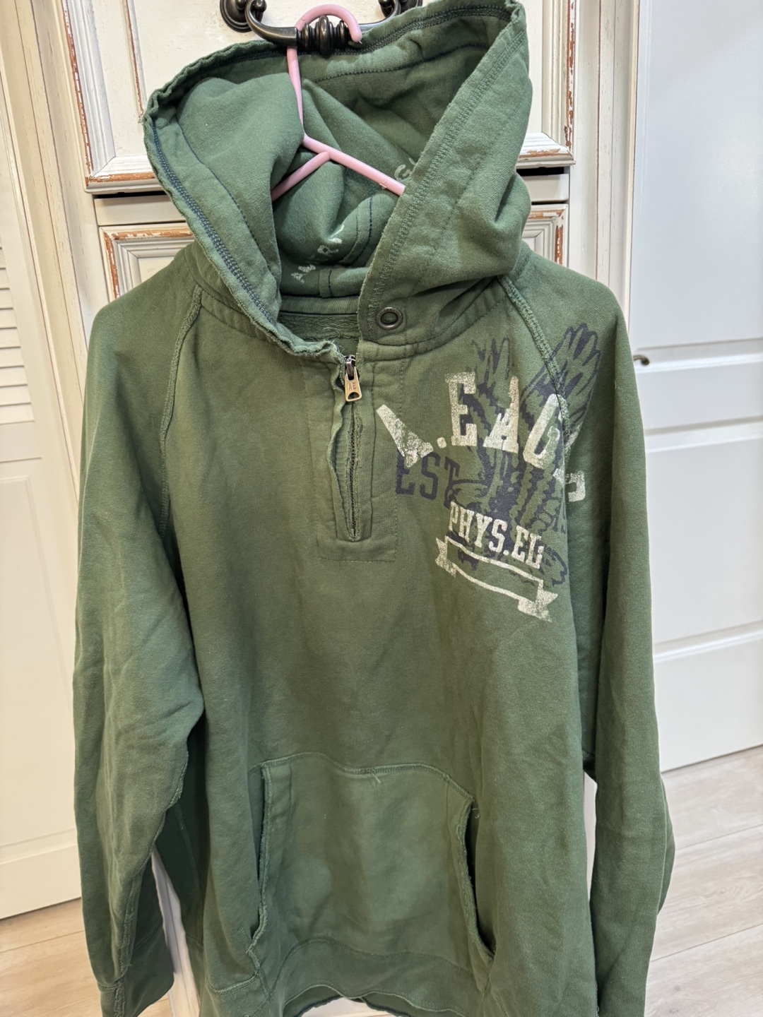 Men's American Eagle Outfitters Green Hoodie - photo 2