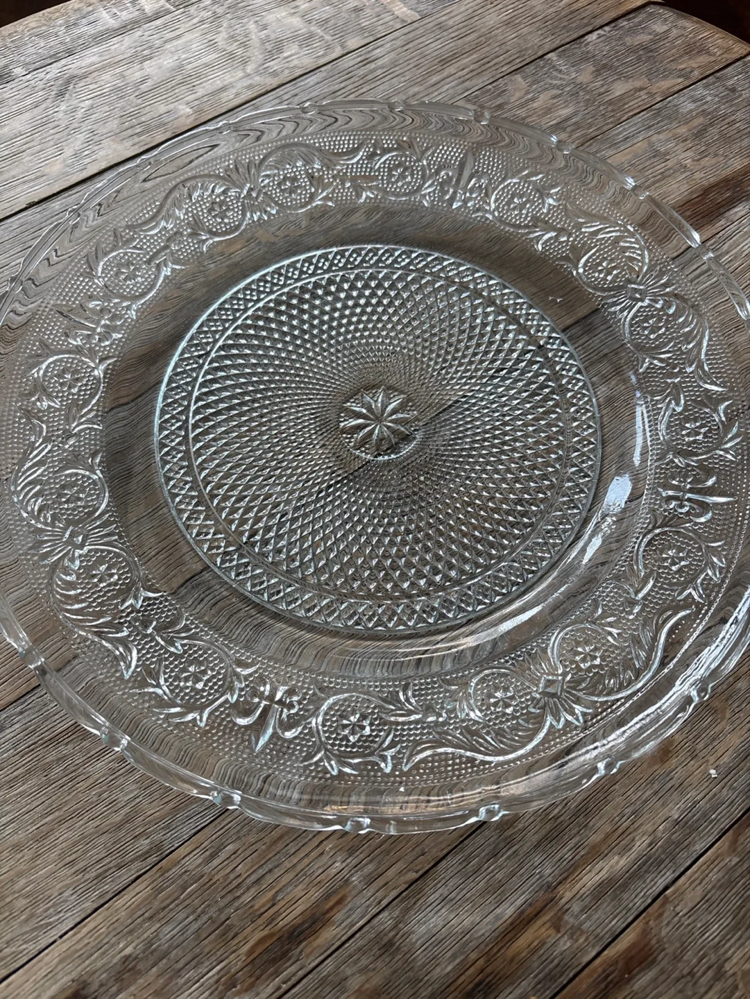 Vintage Glass Charger Plate thumbnail