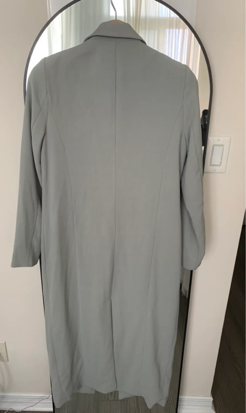 🌷 Lavish Alice Sage Green Trench Coat 💚 image indicator(4)