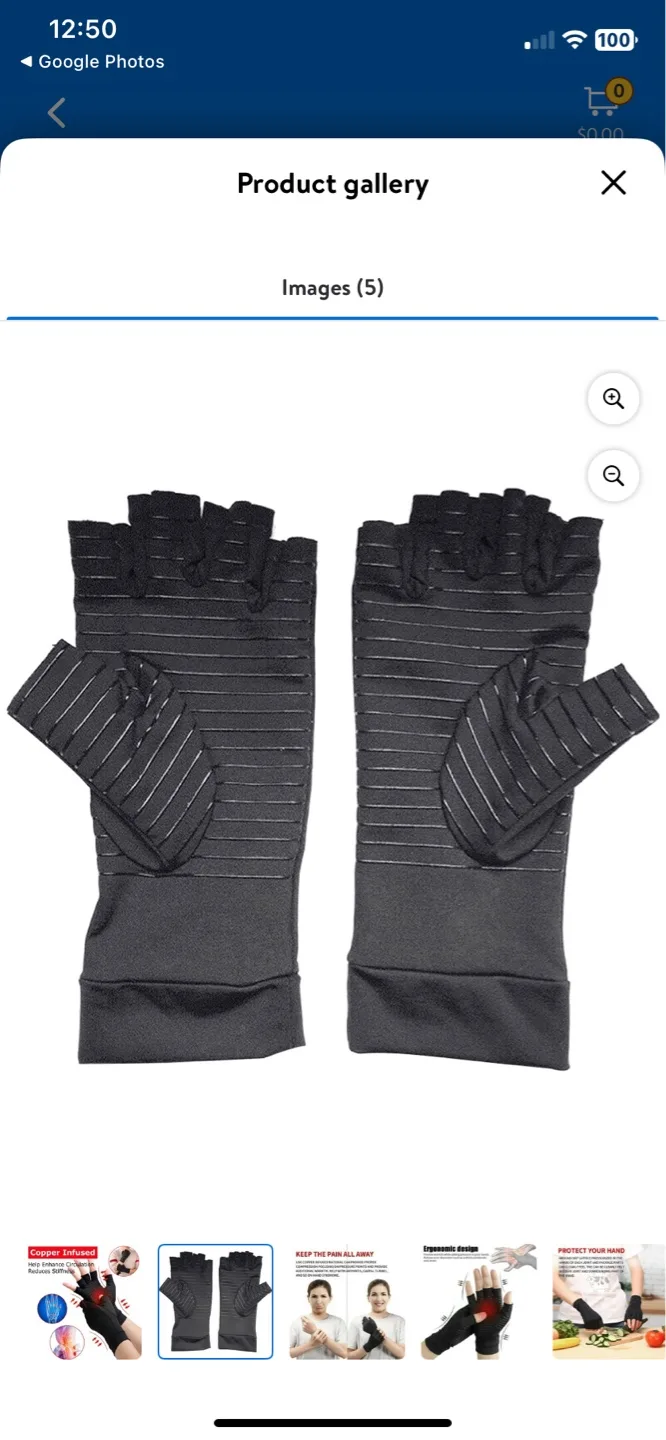 Arthritis Gloves - Medium size image indicator(5)
