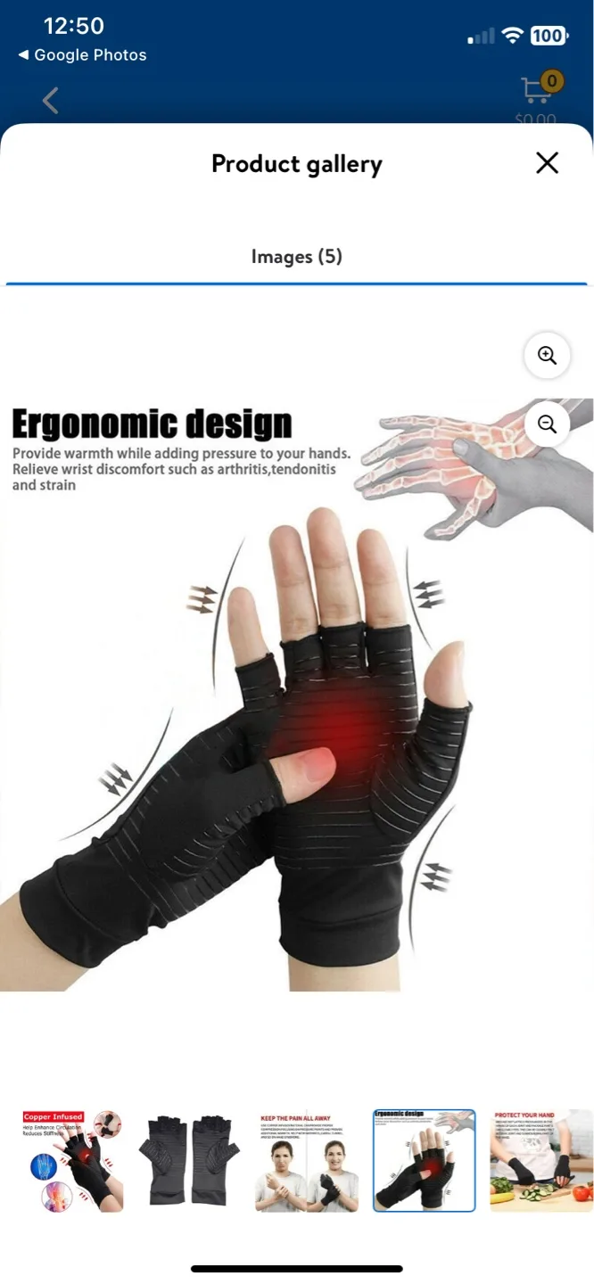 Arthritis Gloves - Medium size image indicator(7)