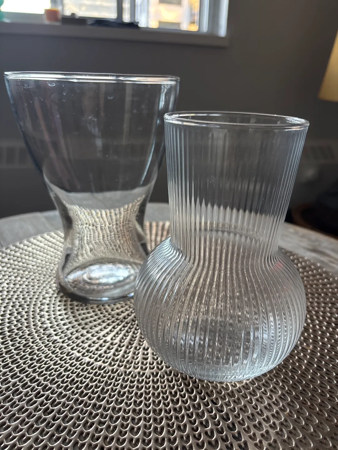 IKEA Set of two clear glass vases thumbnail