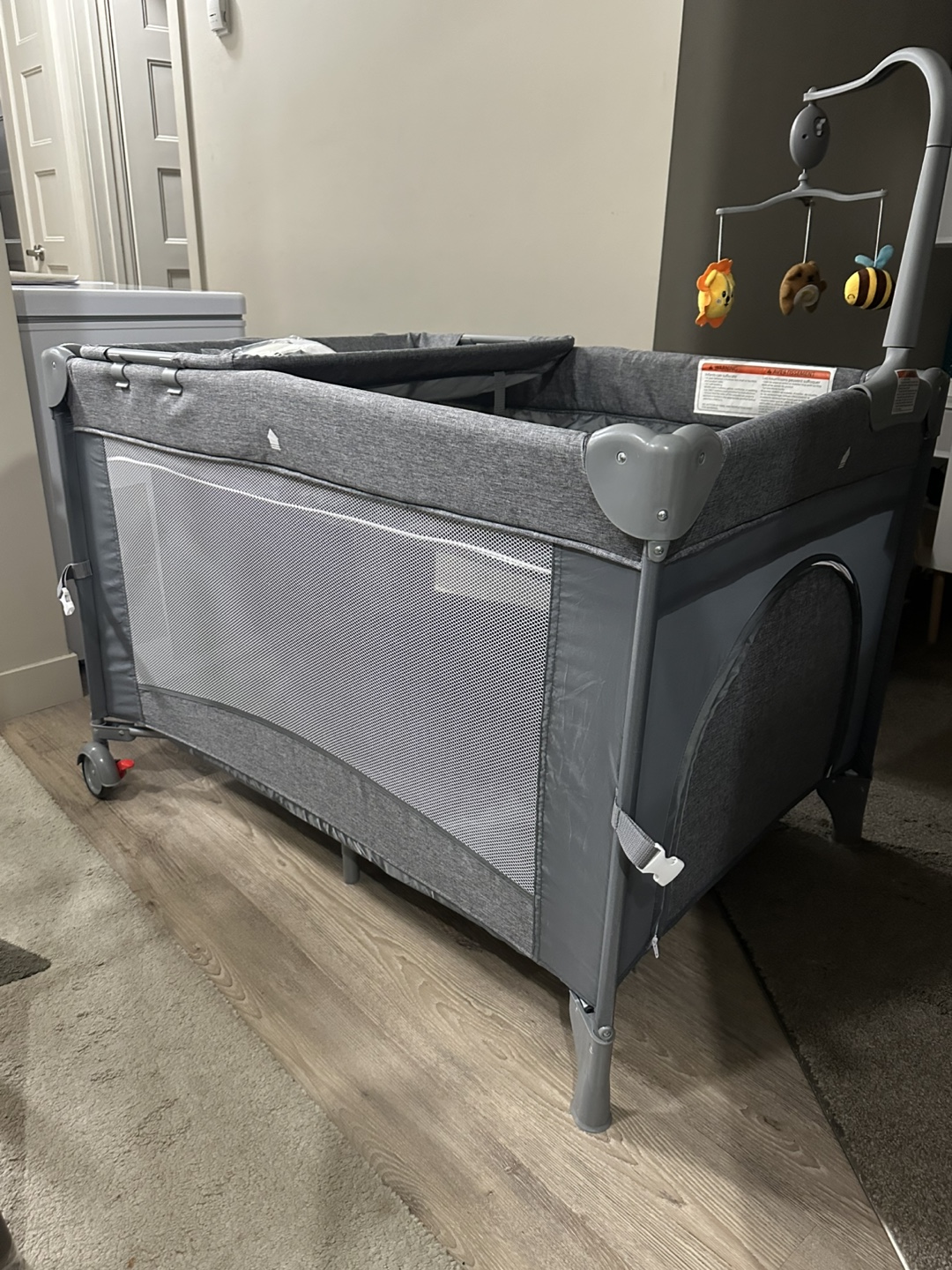 Brand-new, never-used playard-style crib, oversized - photo 2