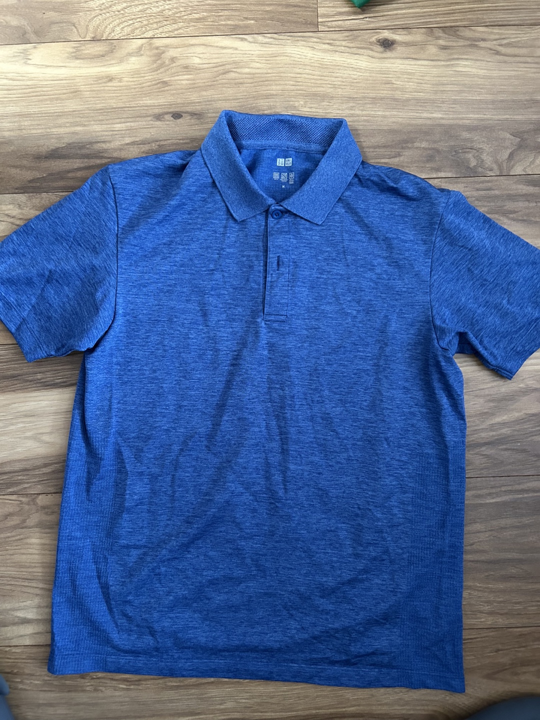 Men's Blue Uniqlo Dry-EX Polo Shirt