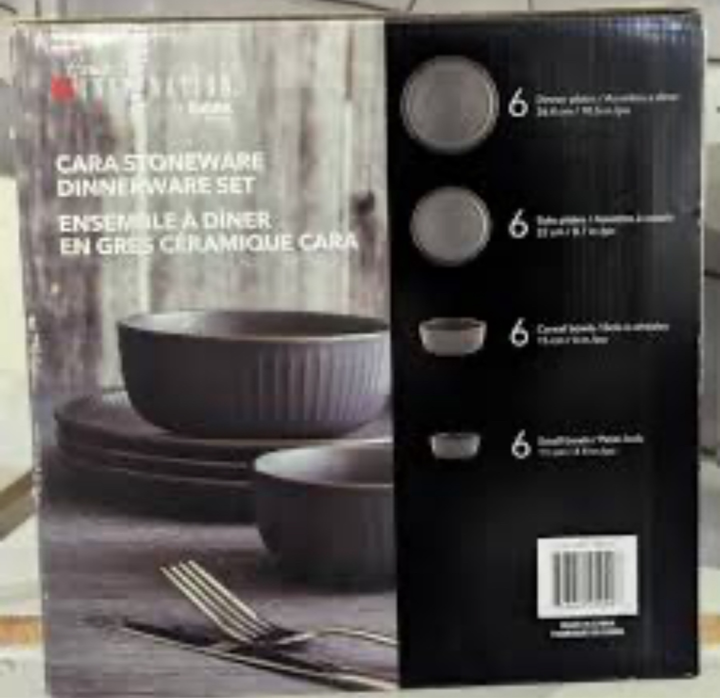 New Home Inspiration Safdie 24 Pcs Cara Stoneware Dinnerware Set - photo 4
