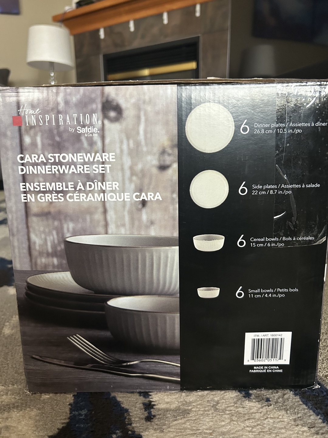 New Home Inspiration Safdie 24 Pcs Cara Stoneware Dinnerware Set - photo 2