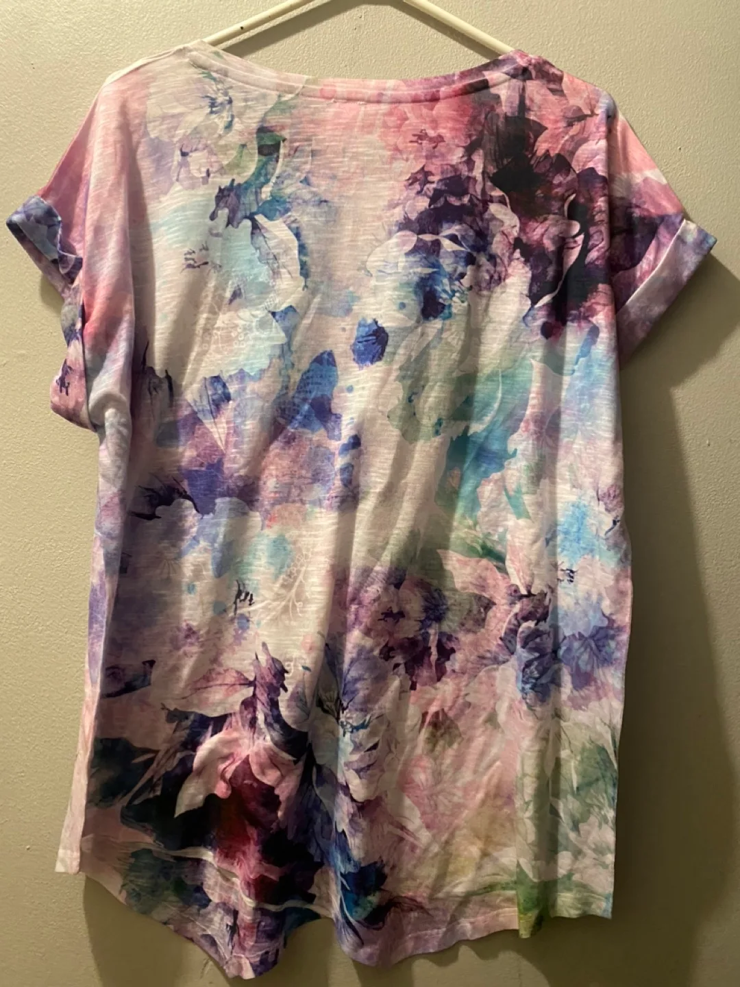 Time and Tru Women's Floral T-Shirt - Size XL image indicator(3)