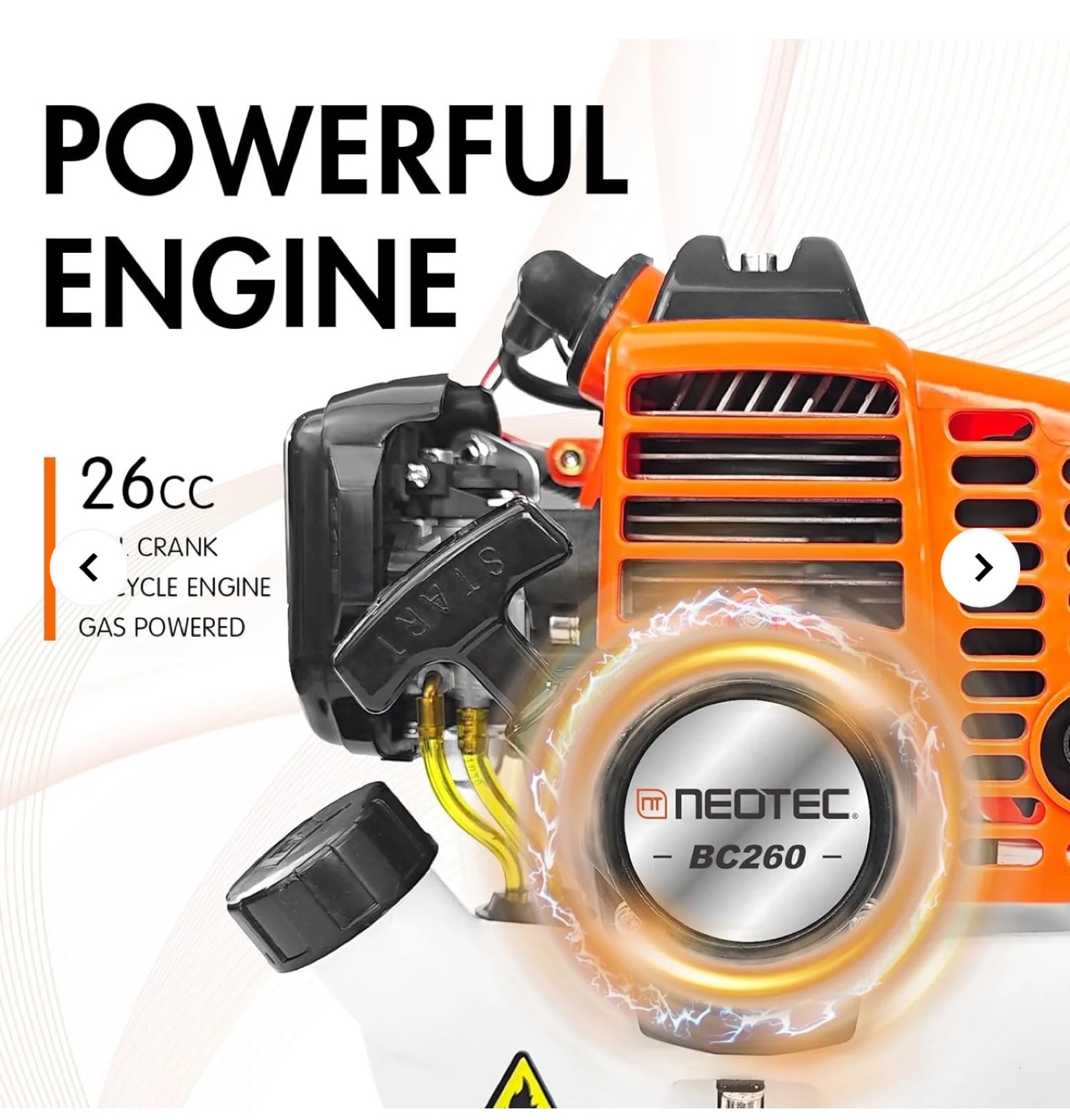 Neotec BC260 26cc Gas Powered String Trimmer Brush Cutter - photo 4
