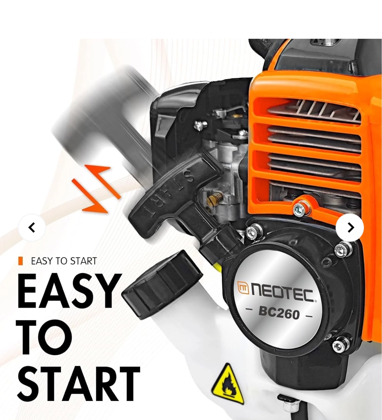 Neotec BC260 26cc Gas Powered String Trimmer Brush Cutter - photo 2