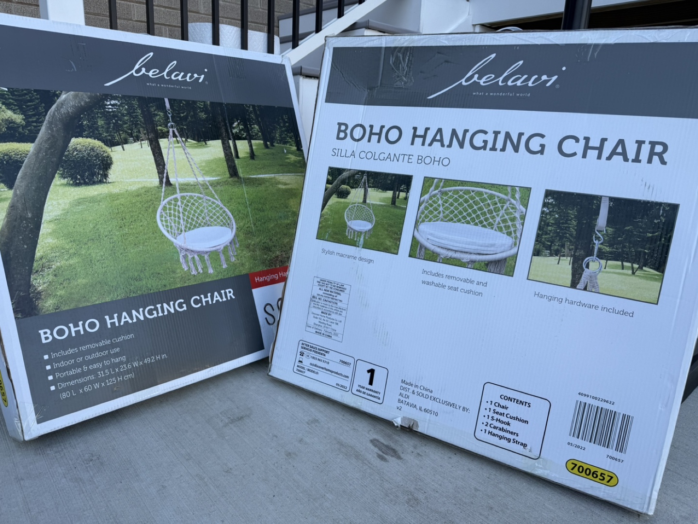 Belavi Boho Hanging Chair - New in Box - photo 5