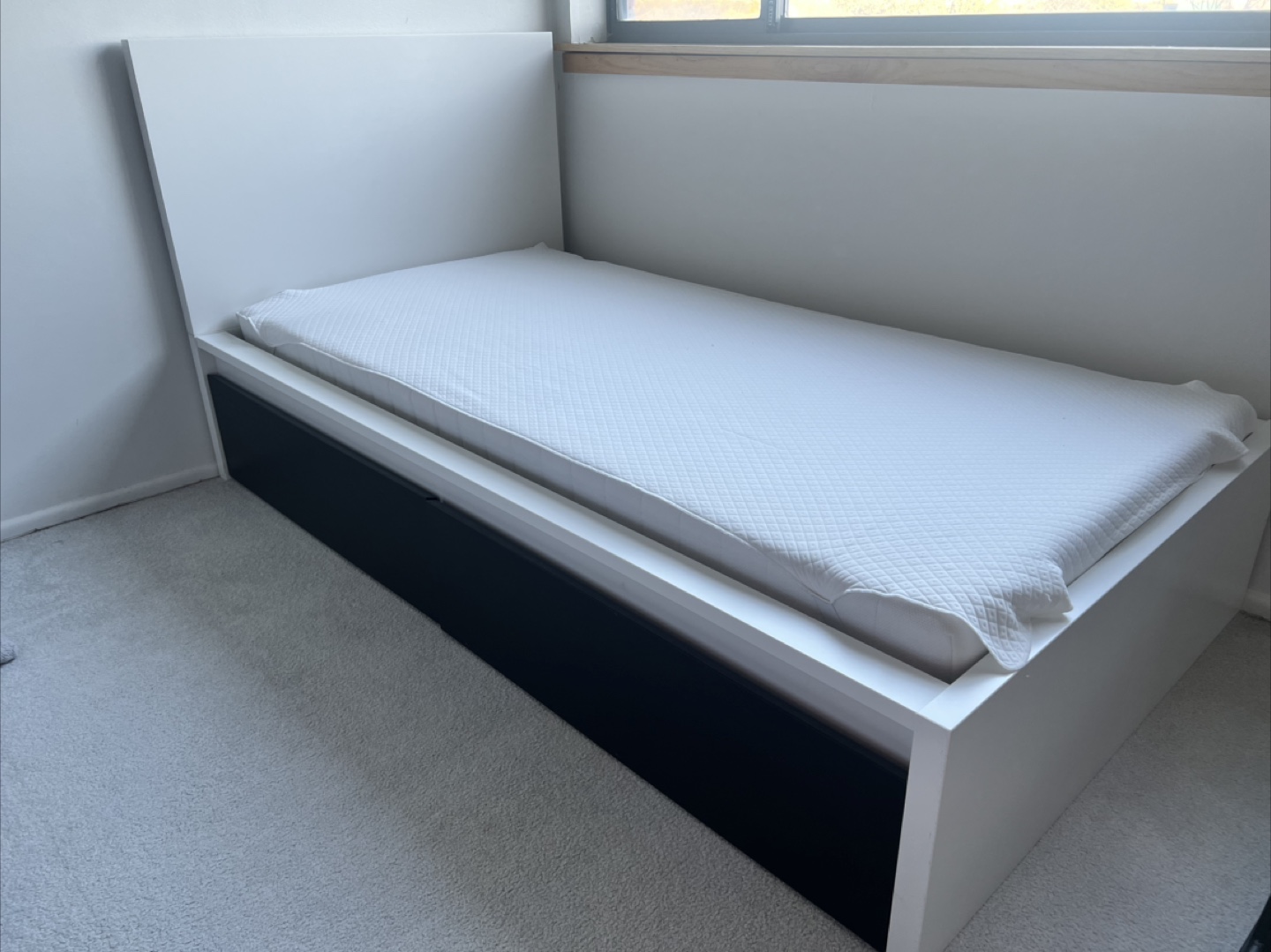 IKEA Hemnes Twin Bed Frame with 2 Drawers