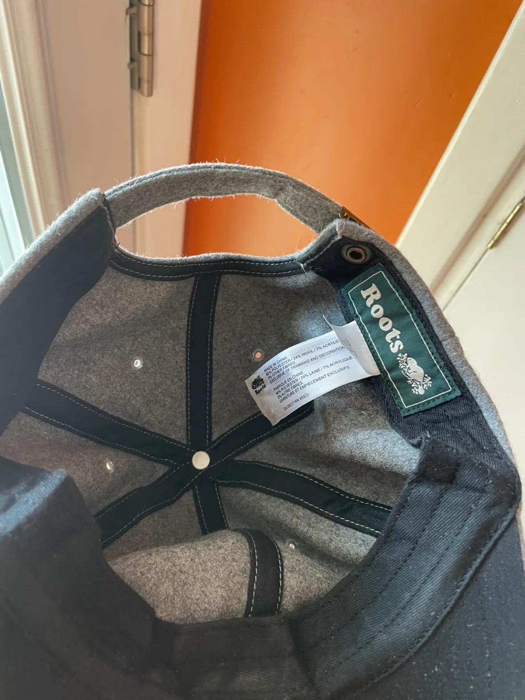 Roots Grey Wool Baseball Cap image indicator(3)