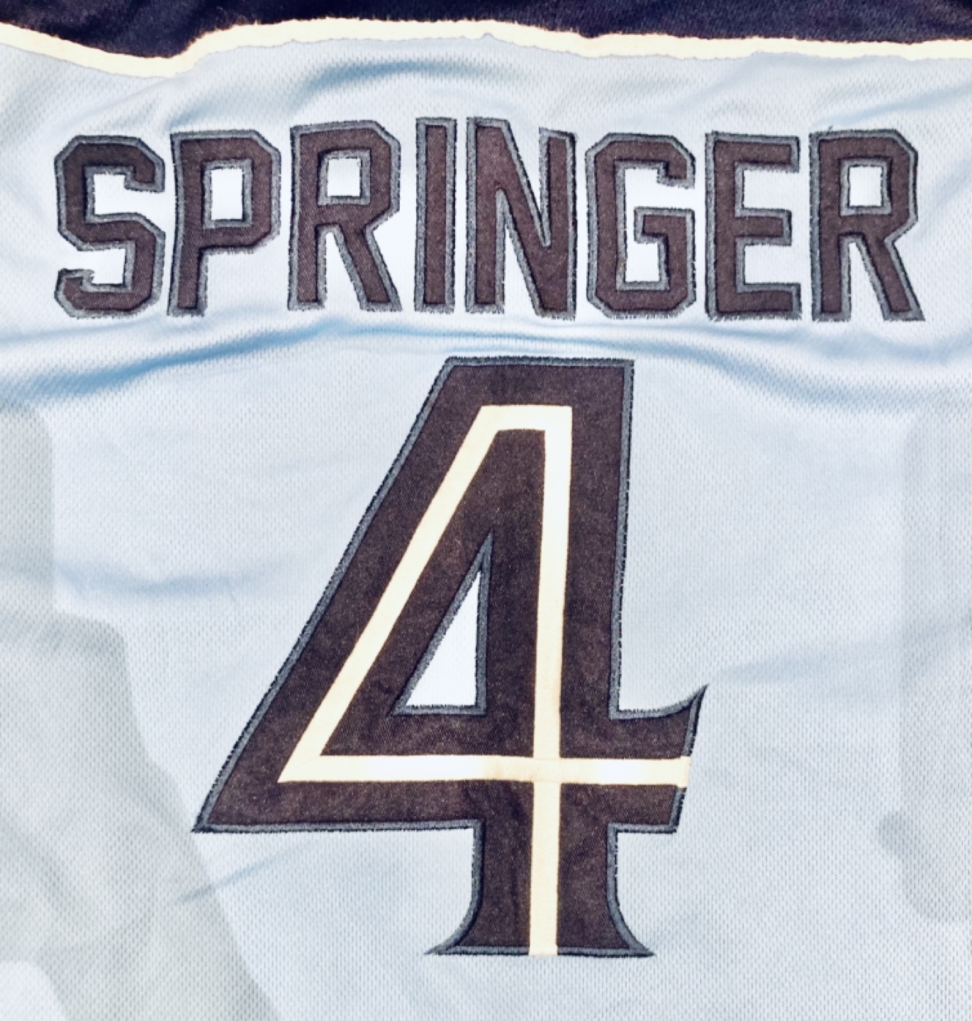 Toronto Blue Jays George Springer #4 hockey jersey - photo 3