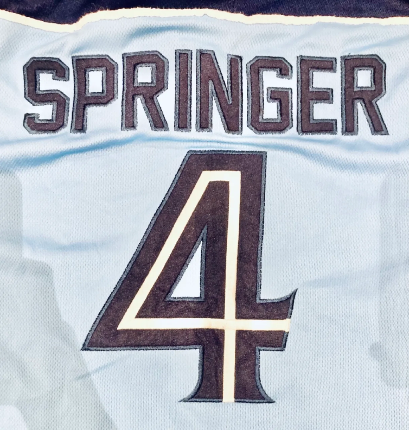 Toronto Blue Jays George Springer #4 hockey jersey image indicator(3)