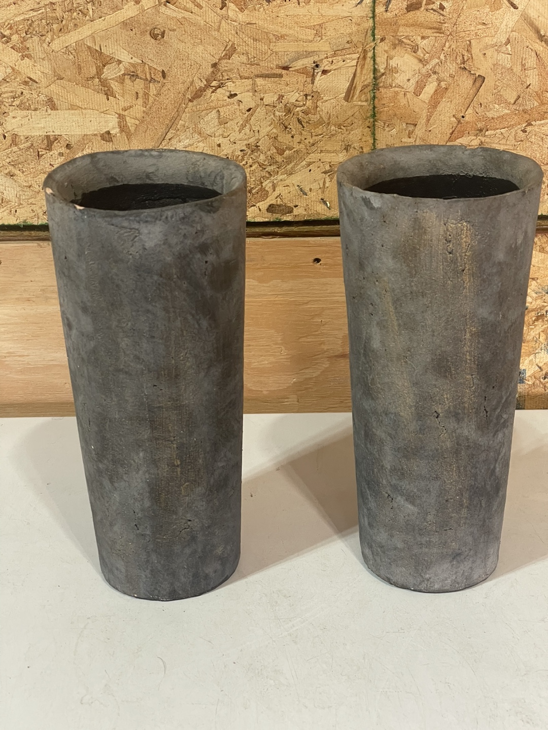 4 Concrete Vases