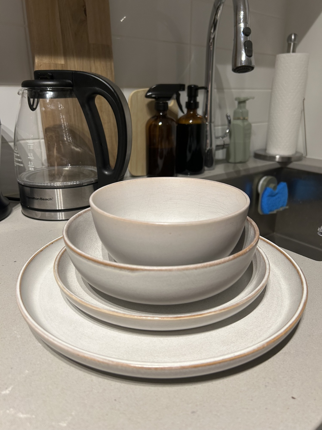 CANVAS Reactive Glaze 16-Piece Dinnerware Set. - photo 2